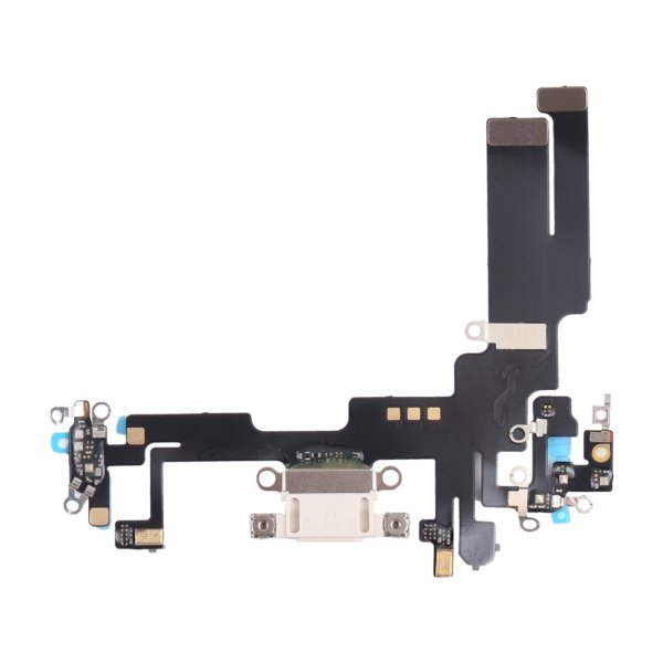 iPhone 14 ladekontakt med flexkabel original - hvit
