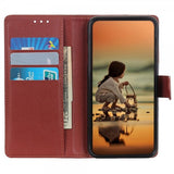 iPhone 14 Plus Etui Litchi Brun