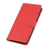 iPhone 14 Plus Etui Litchi Rød