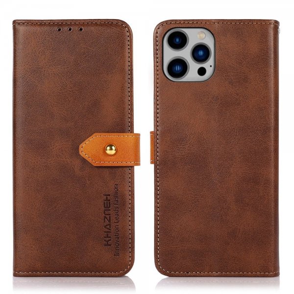 iPhone 14 Plus Etui med Flipp Rosegull