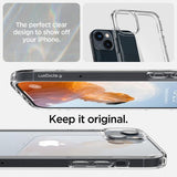 Spigen iPhone 14 Plus Deksel Crystal Hybrid Crystal Clear