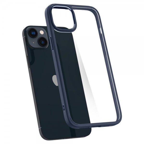 Spigen iPhone 14 Plus Deksel Crystal Hybrid Navy Blue
