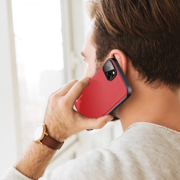 Dux Ducis iPhone 14 Plus Deksel FINO Series Rød