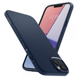 Spigen iPhone 14 Plus Deksel Liquid Air Navy Blue