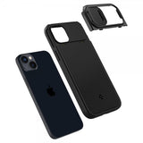 Spigen iPhone 14 Plus Deksel Optik Armor MagFit Svart