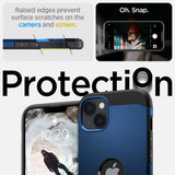 Spigen iPhone 14 Plus Deksel Tough Armor MagFit Navy Blue