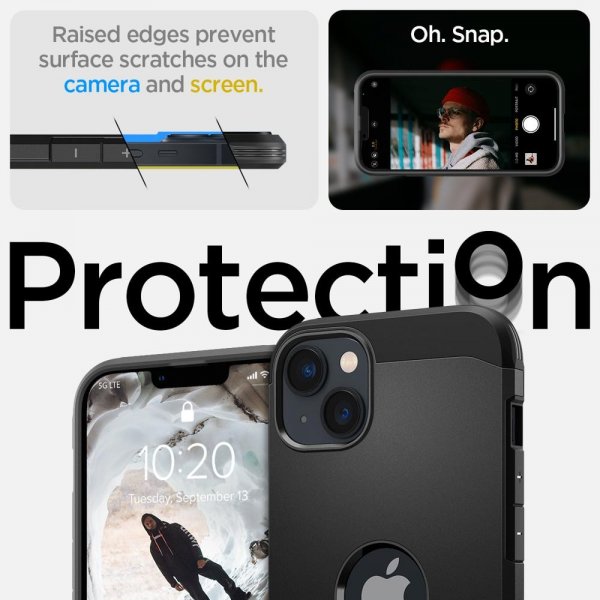 Spigen iPhone 14 Plus Deksel Tough Armor MagFit Svart
