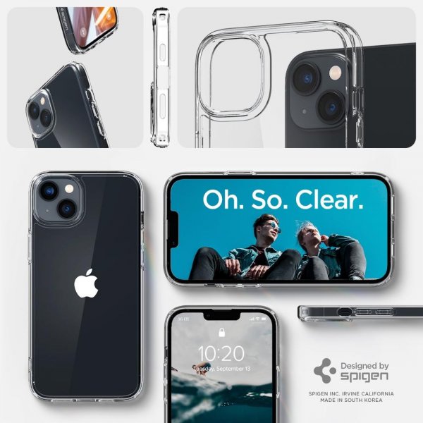 Spigen iPhone 14 Plus Deksel Ultra Hybrid Crystal Clear