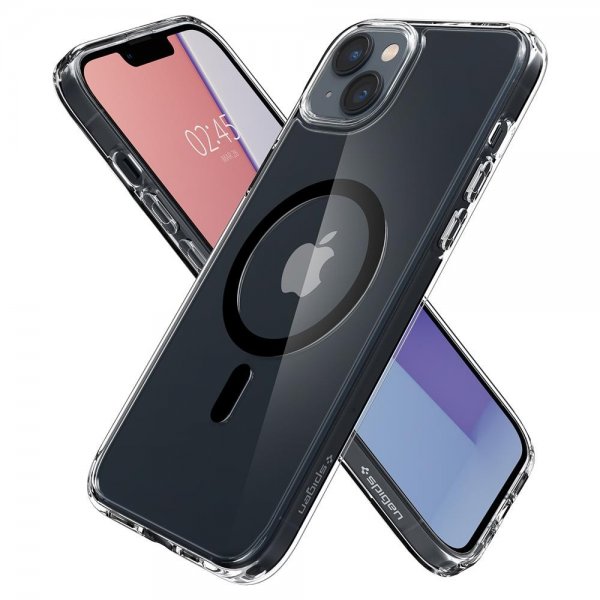Spigen iPhone 14 Plus Deksel Ultra Hybrid MagFit Svart