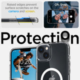 Spigen iPhone 14 Plus Deksel Ultra Hybrid MagFit Hvit