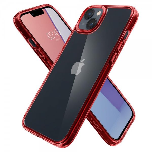 Spigen iPhone 14 Plus Deksel Ultra Hybrid Red Crystal