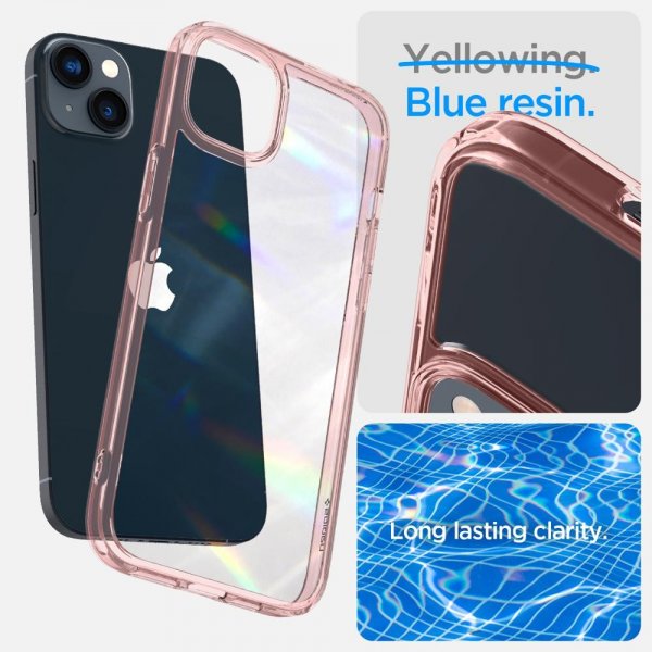Spigen iPhone 14 Plus Deksel Ultra Hybrid Rose Crystal