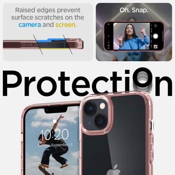 Spigen iPhone 14 Plus Deksel Ultra Hybrid Rose Crystal