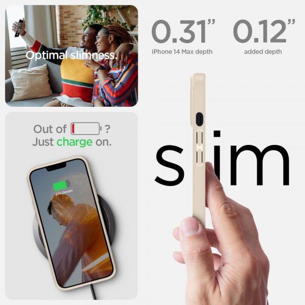 Spigen iPhone 14 Plus Deksel Ultra Hybrid Sand Beige