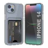 Rvelon iPhone 14 Deksel Kortholder Transparent