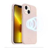 Rvelon iPhone 14 Deksel Silikon MagSafe Sandrosa