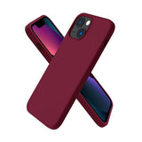 Rvelon iPhone 14 Deksel Silikon Rød