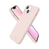 Rvelon iPhone 14 Deksel Silikon Sandrosa