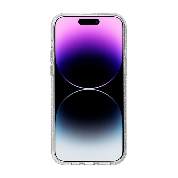 iPhone 14 Deksel Glitter Støtsikker Transparent
