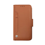 Rvelon iPhone 14 Etui Utbrettbar Kortlomme Brun