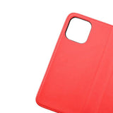 Rvelon iPhone 14 Etui Ekte skinn Kortlommer Rød