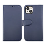 Rvelon iPhone 14 Etui Detachable Wallet Case Blå