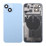 iPhone 14 Plus baksideglass komplett - blå