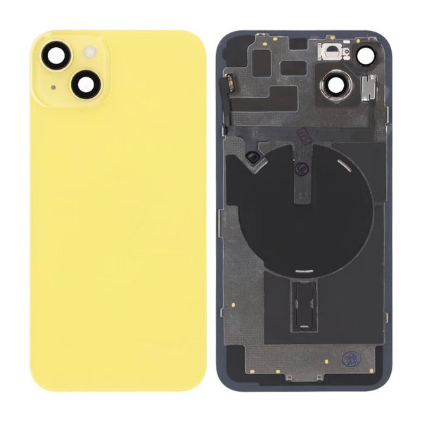 iPhone 14 Plus Bakside Glass Komplett OEM - Gul