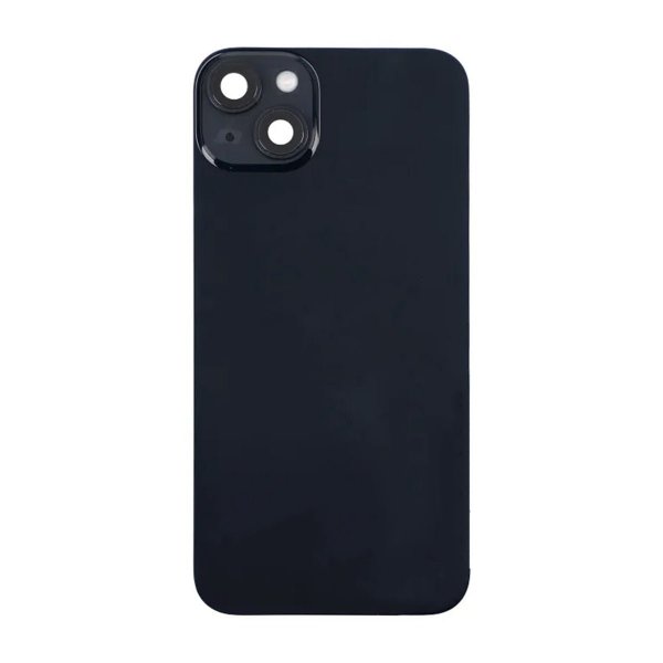 iPhone 14 Plus bakside med komplett ramme - svart