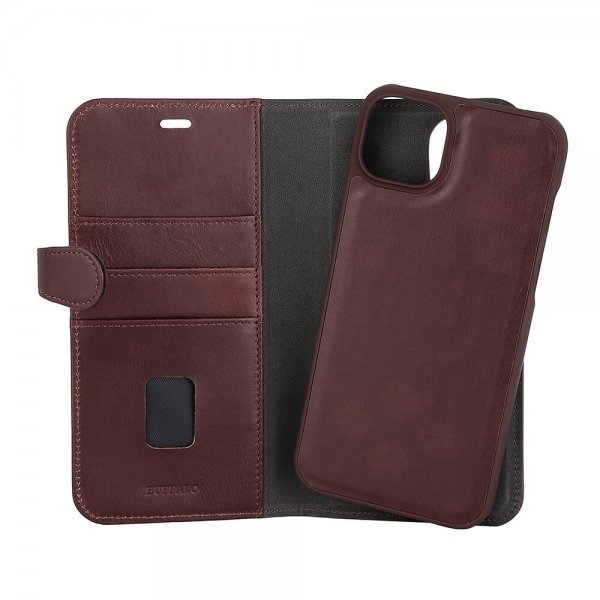Buffalo iPhone 14 Plus Etui 2-in-1 Detachable Wallet Brun