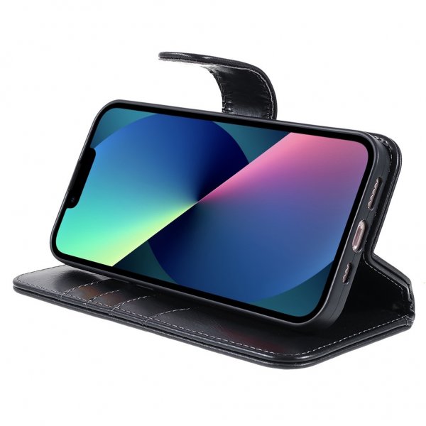 Nordic Covers iPhone 14 Plus Etui Essential Leather Raven Black