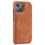 Lc.Imeeke iPhone 14 Plus Etui Flip Lysebrun
