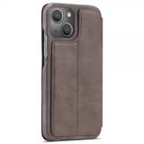 Lc.Imeeke iPhone 14 Plus Etui Flip Mørkebrun