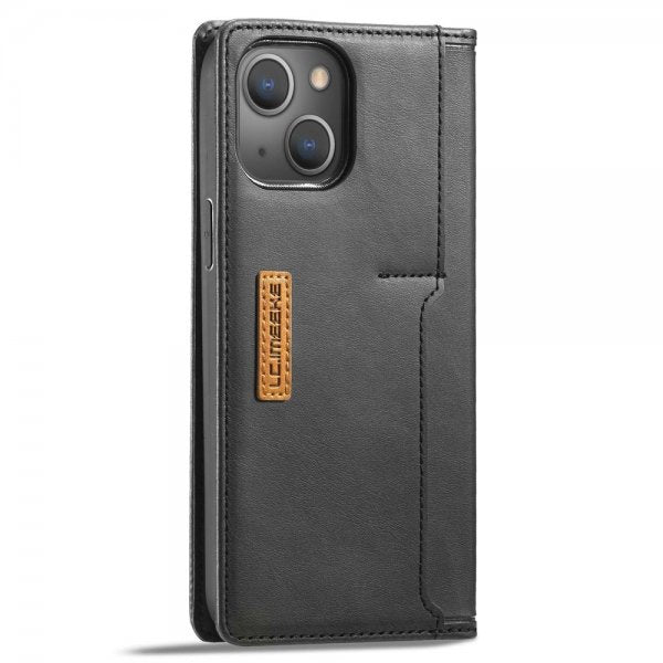 Lc.Imeeke iPhone 14 Plus Etui Kortlomme Utside Svart