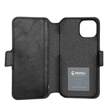 Krusell iPhone 14 Plus Etui Leather PhoneWallet Svart