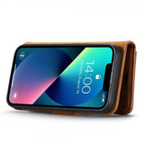 Dg.Ming iPhone 14 Plus Etui Avtagbart Deksel Brun