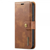 Dg.Ming iPhone 14 Plus Etui Avtagbart Deksel Brun