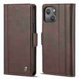 Lc.Imeeke iPhone 14 Plus Etui med Kortlomme Brun