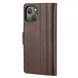 Lc.Imeeke iPhone 14 Plus Etui med Kortlomme Brun
