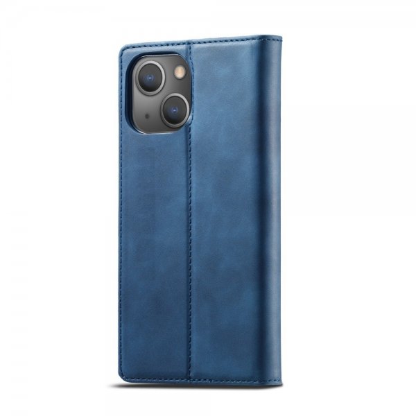 Lc.Imeeke iPhone 14 Plus Etui med Kortlomme flipp Blå