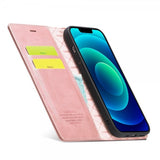 Lc.Imeeke iPhone 14 Plus Etui med Kortlomme flipp Rosegull