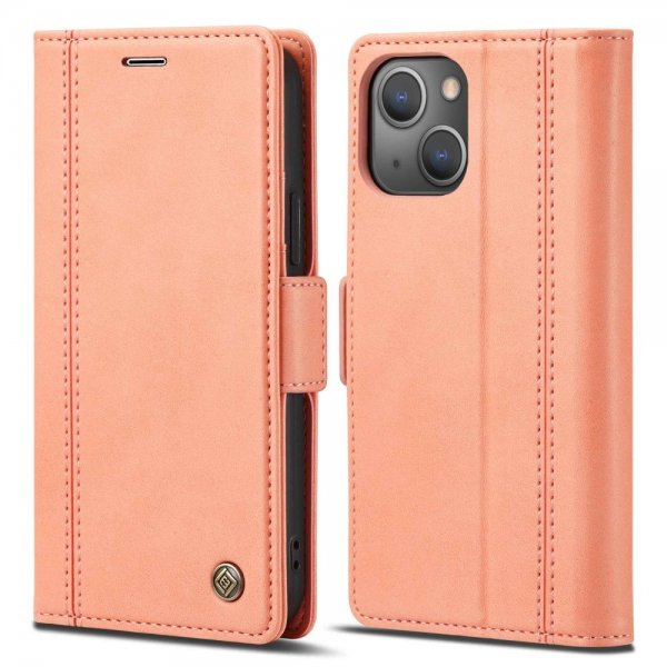 Lc.Imeeke iPhone 14 Plus Etui med Kortlomme Rosa