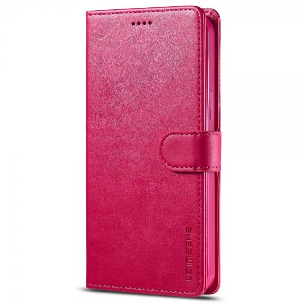 Lc.Imeeke iPhone 14 Plus Etui med Kortlomme stativfunksjon Magenta