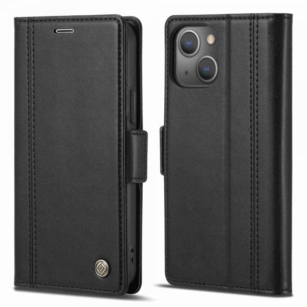 Lc.Imeeke iPhone 14 Plus Etui med Kortlomme Svart