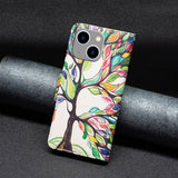 iPhone 14 Plus Etui Motiv Fargerik Tre