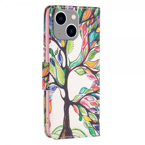 iPhone 14 Plus Etui Motiv Fargerik Tre