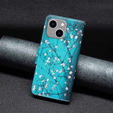 iPhone 14 Plus Etui Motiv Plomme blomstrer