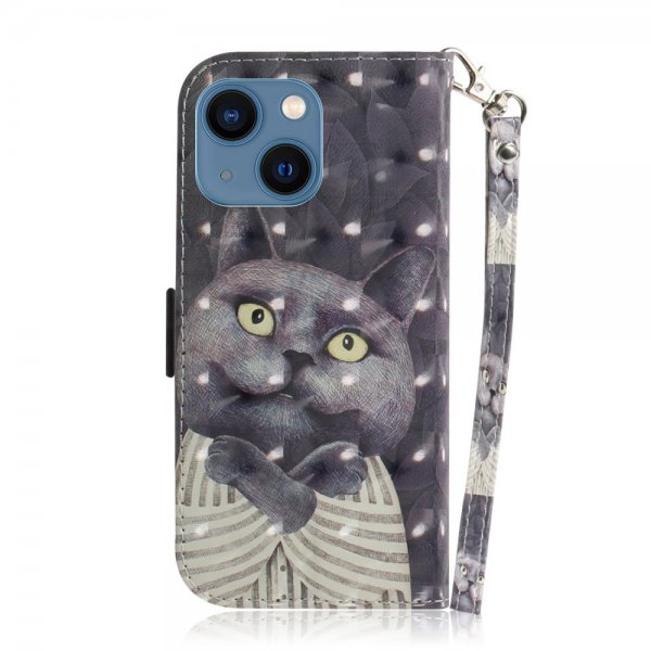 iPhone 14 Plus Etui Motiv Svart Katt