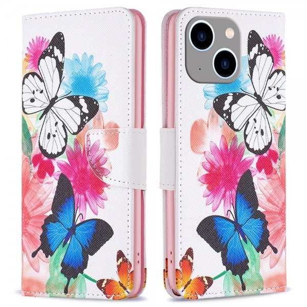 iPhone 14 Plus Etui Motiv To Sommerfugler