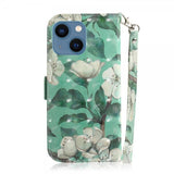 iPhone 14 Plus Etui Motiv Hvit Blomster